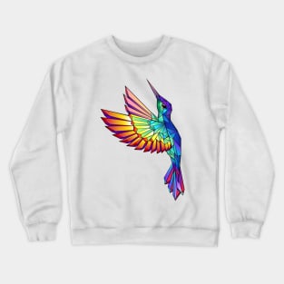 Flying Rainbow Hummingbird Crewneck Sweatshirt